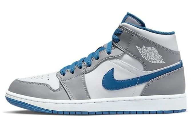 Air Jordan 1 Mid 'Cement Grey/True Blue' DQ8426-014