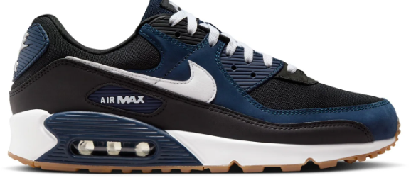 Men's Nike Air Max 90 – Midnight Navy / Black / White