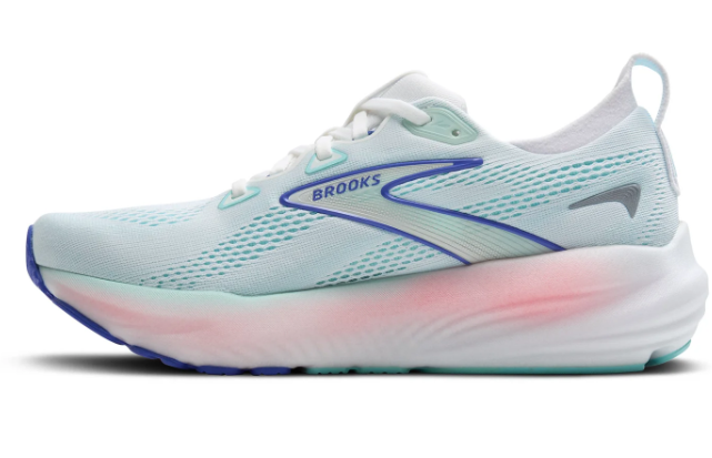 Brooks Glycerin 22 Women's Running Shoe — White / Limpet Shell / Amparo Blue