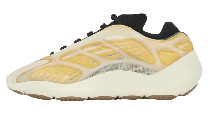 Adidas Yeezy 700 V3 'Fade Carbon' Lace-Up Sneakers