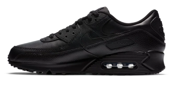 Men's Nike Air Max 90 LTR Leather Triple Black