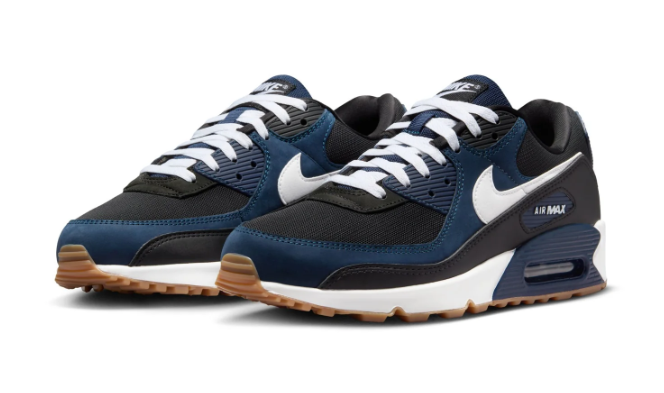 Men's Nike Air Max 90 – Midnight Navy / Black / White