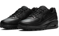 Men's Nike Air Max 90 LTR Leather Triple Black