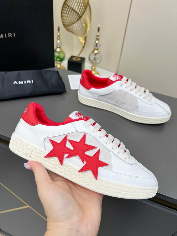 Amiri Stars Low Sneaker – White/Red