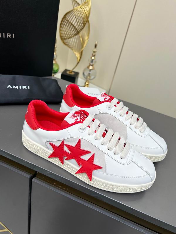 Amiri Stars Low Sneaker – White/Red