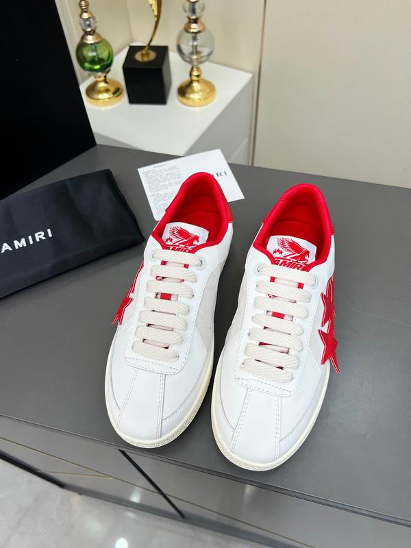 Amiri Stars Low Sneaker – White/Red