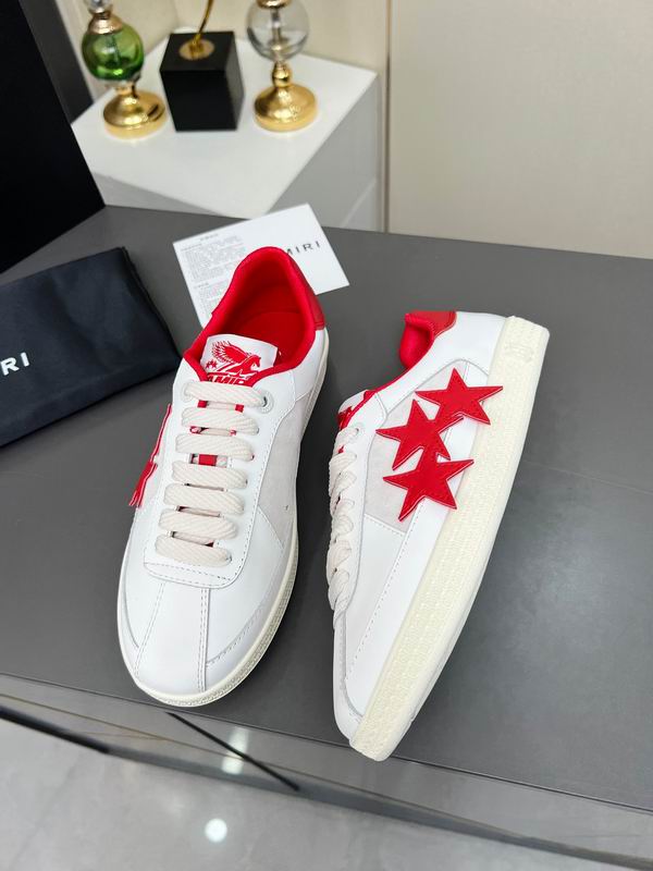 Amiri Stars Low Sneaker – White/Red