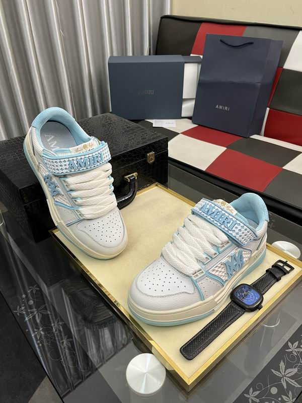 Amiri Bone Runner – White/Baby Blue