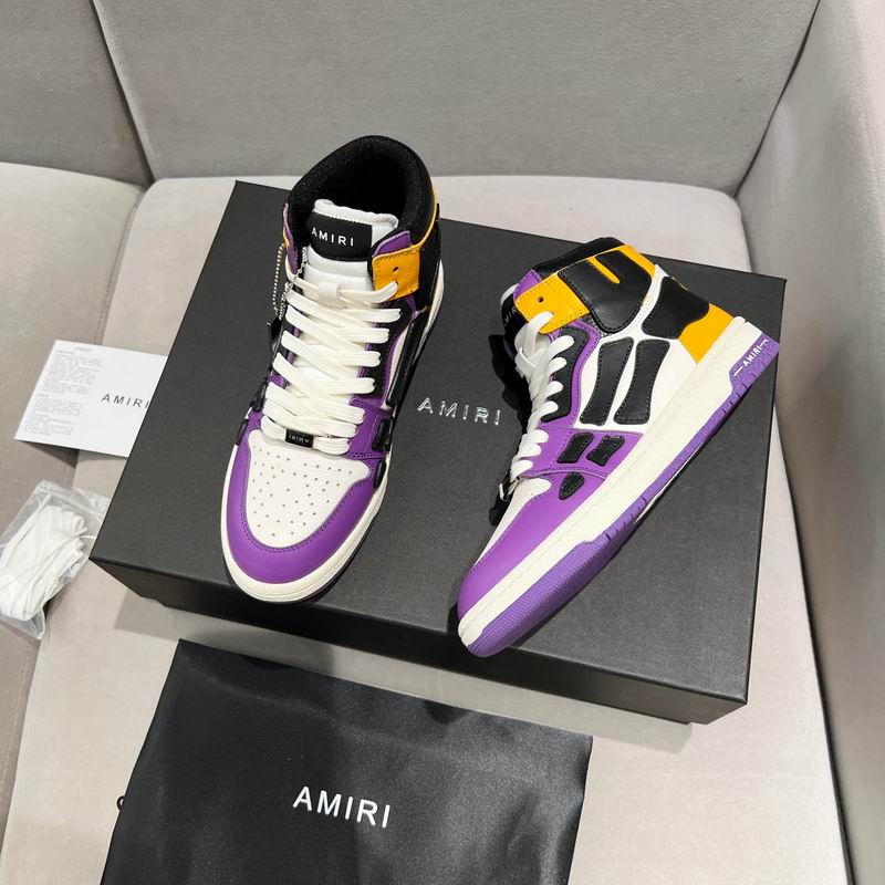 Amiri Skel-Top Hi – Purple / Black / Yellow