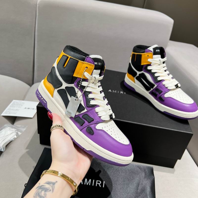 Amiri Skel-Top Hi – Purple / Black / Yellow