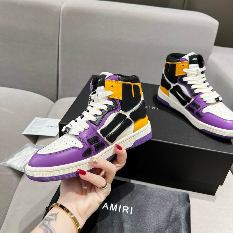 Amiri Skel-Top Hi – Purple / Black / Yellow