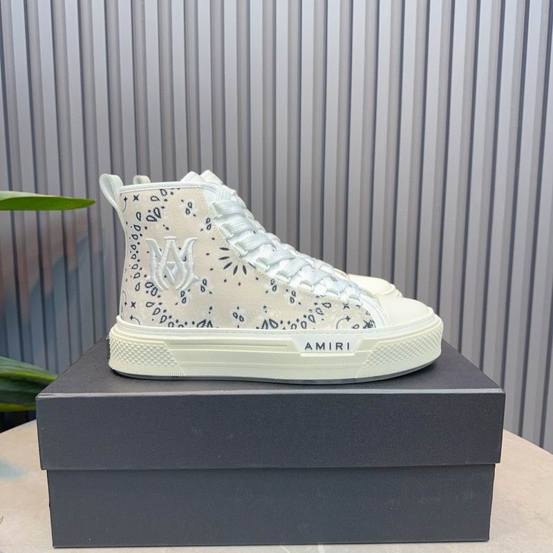 Amiri Court High-Top Sneaker — Bandana Paisley Print