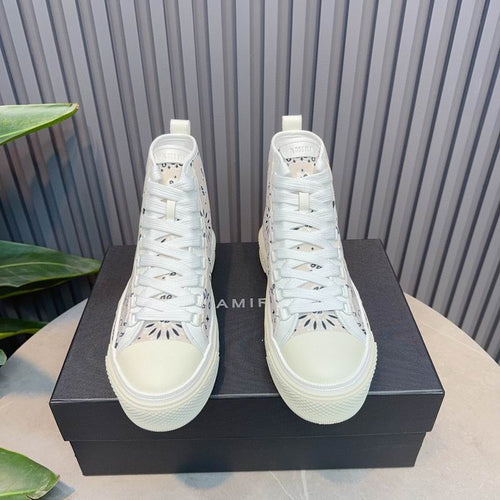 Amiri Court High-Top Sneaker — Bandana Paisley Print