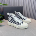 Amiri Court High-Top Sneaker — MA Checkerboard Monogram