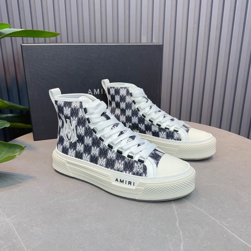 Amiri Court High-Top Sneaker — MA Checkerboard Monogram