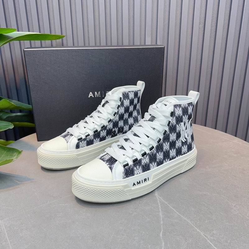 Amiri Court High-Top Sneaker — MA Checkerboard Monogram