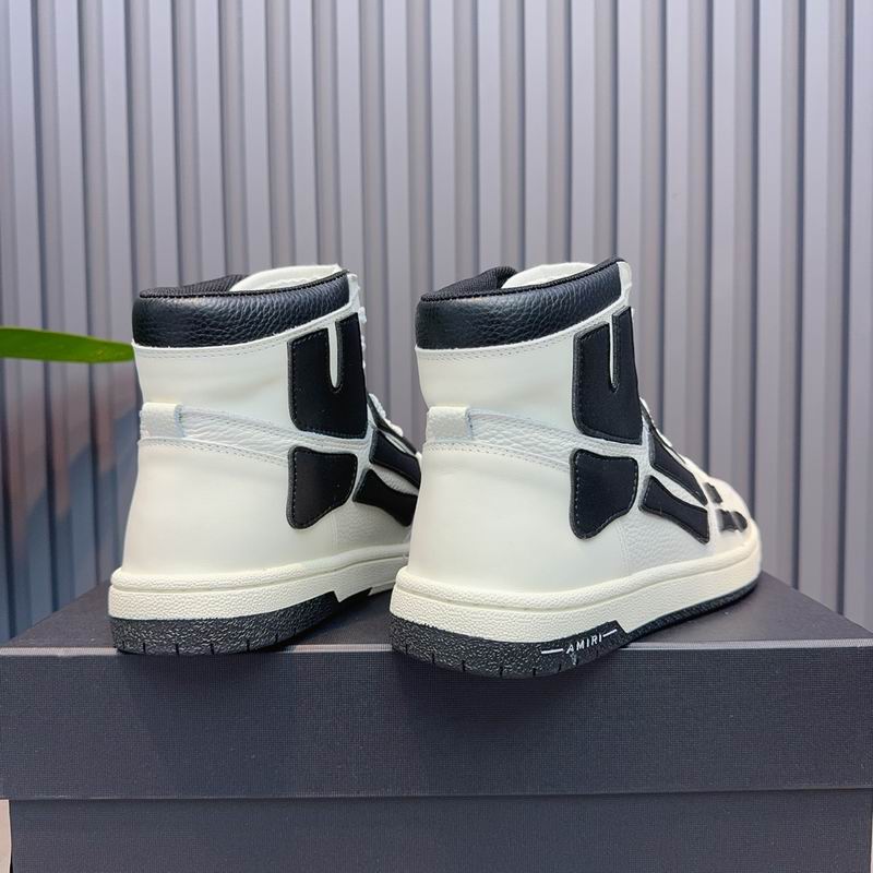Amiri Skel Top High Sneaker — White/Black