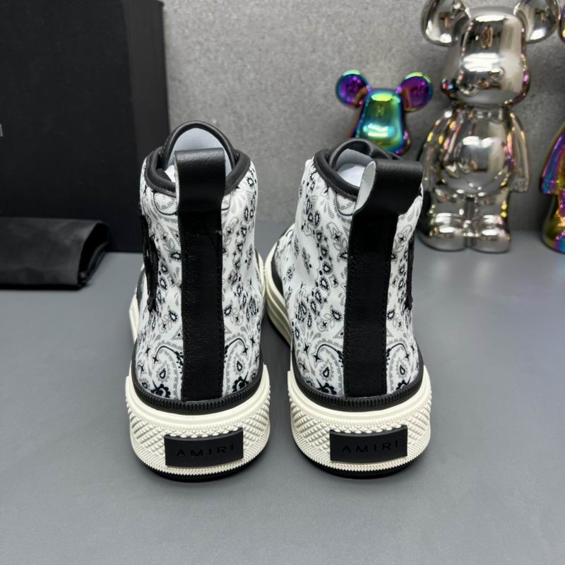 Amiri Court High Sneaker — Bandana Paisley White/Black