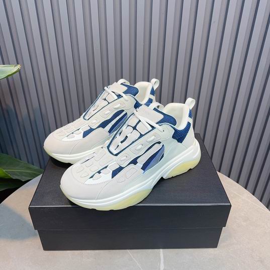 Amiri Bone Runner Sneaker – White/Navy