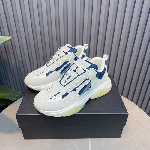 Amiri Bone Runner Sneaker – White/Navy