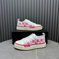 Amiri Stars Court Low Sneaker – White/Pink
