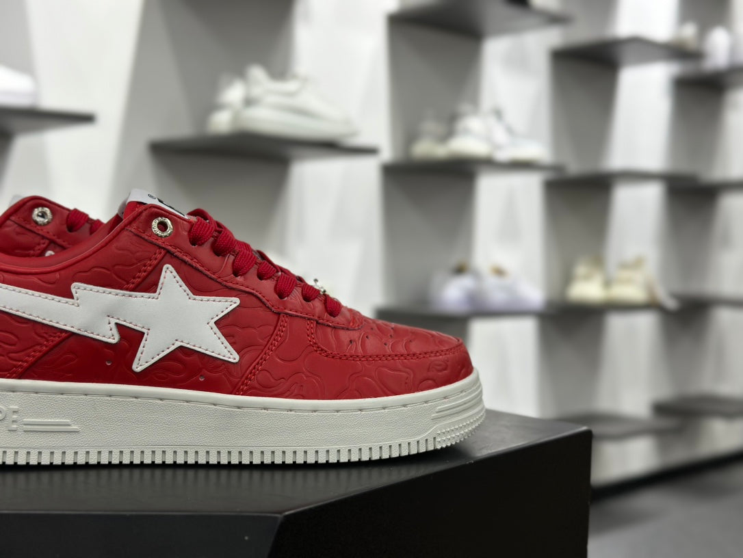 BAPE STA Low – Red / White