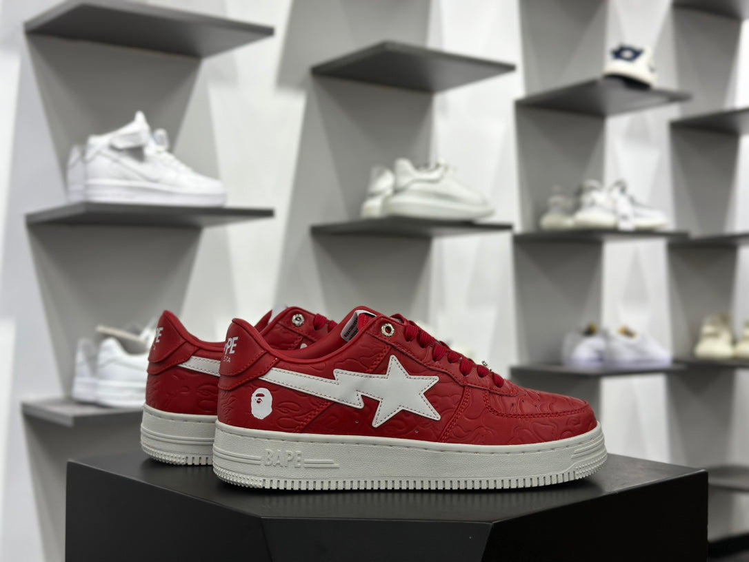 BAPE STA Low – Red / White