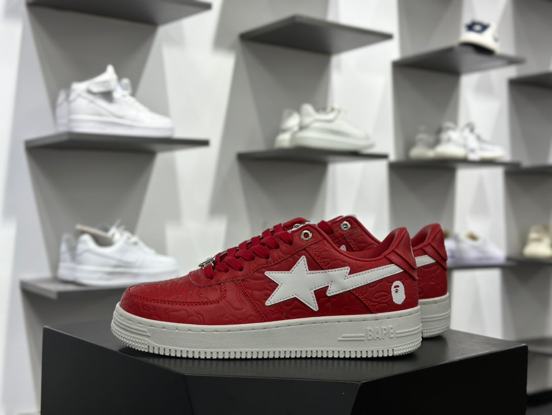 BAPE STA Low – Red / White