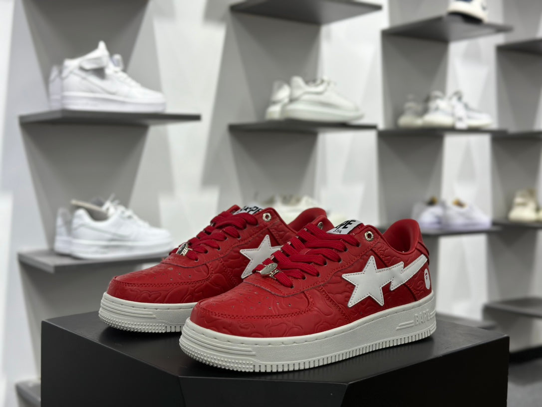 BAPE STA Low – Red / White
