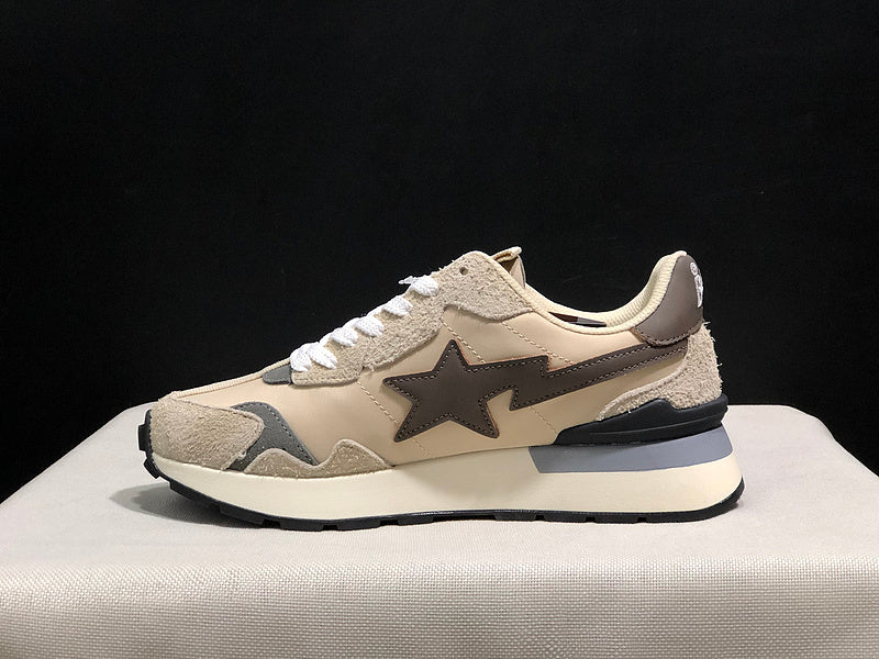 BAPE STA Low – Cream / Brown / Grey