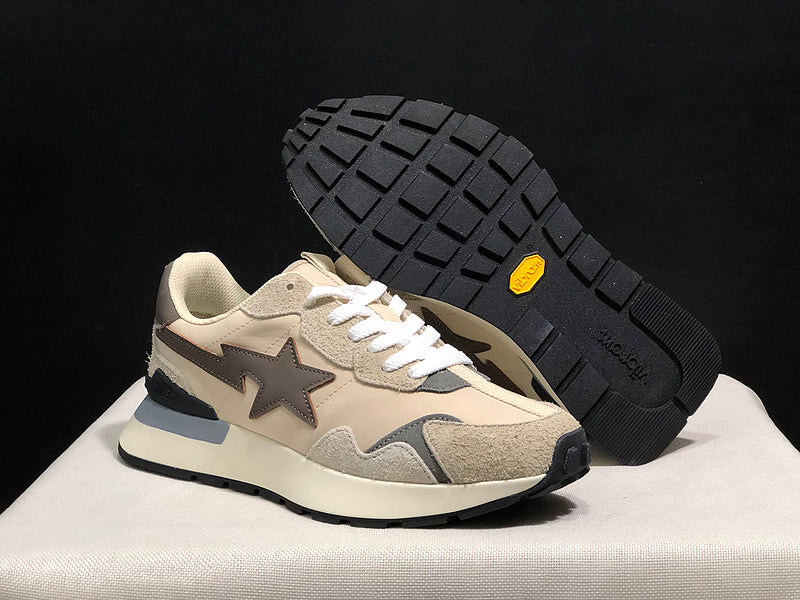 BAPE STA Low – Cream / Brown / Grey