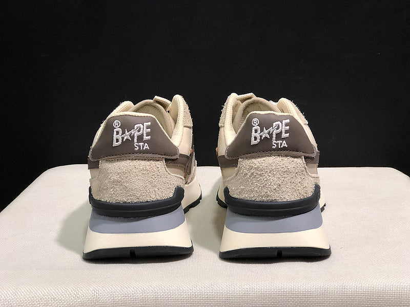 BAPE STA Low – Cream / Brown / Grey
