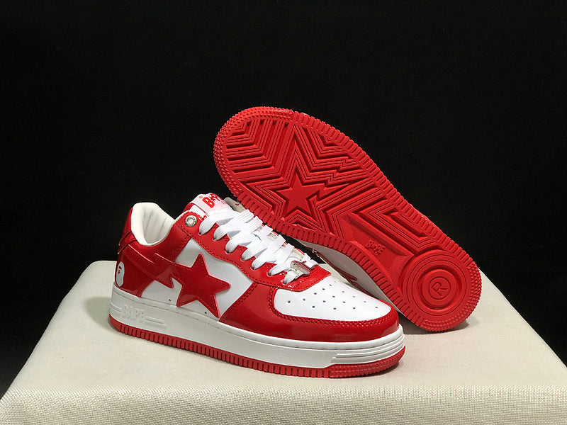 BAPE STA Low – Red / White