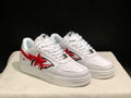 Bapesta Low-Top Sneaker – White / Red