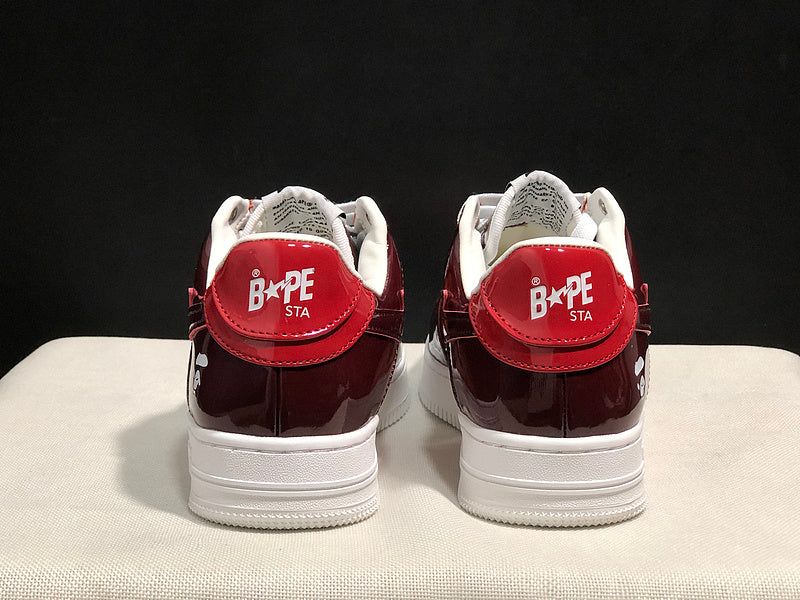 BAPE STA Low – Orange / Burgundy