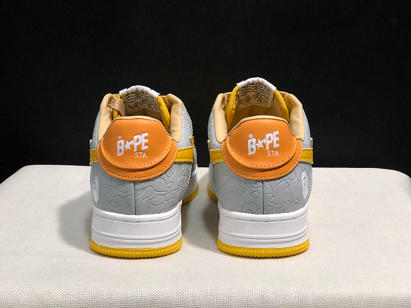 BAPE STA Low – Yellow / Grey / Dark Brown