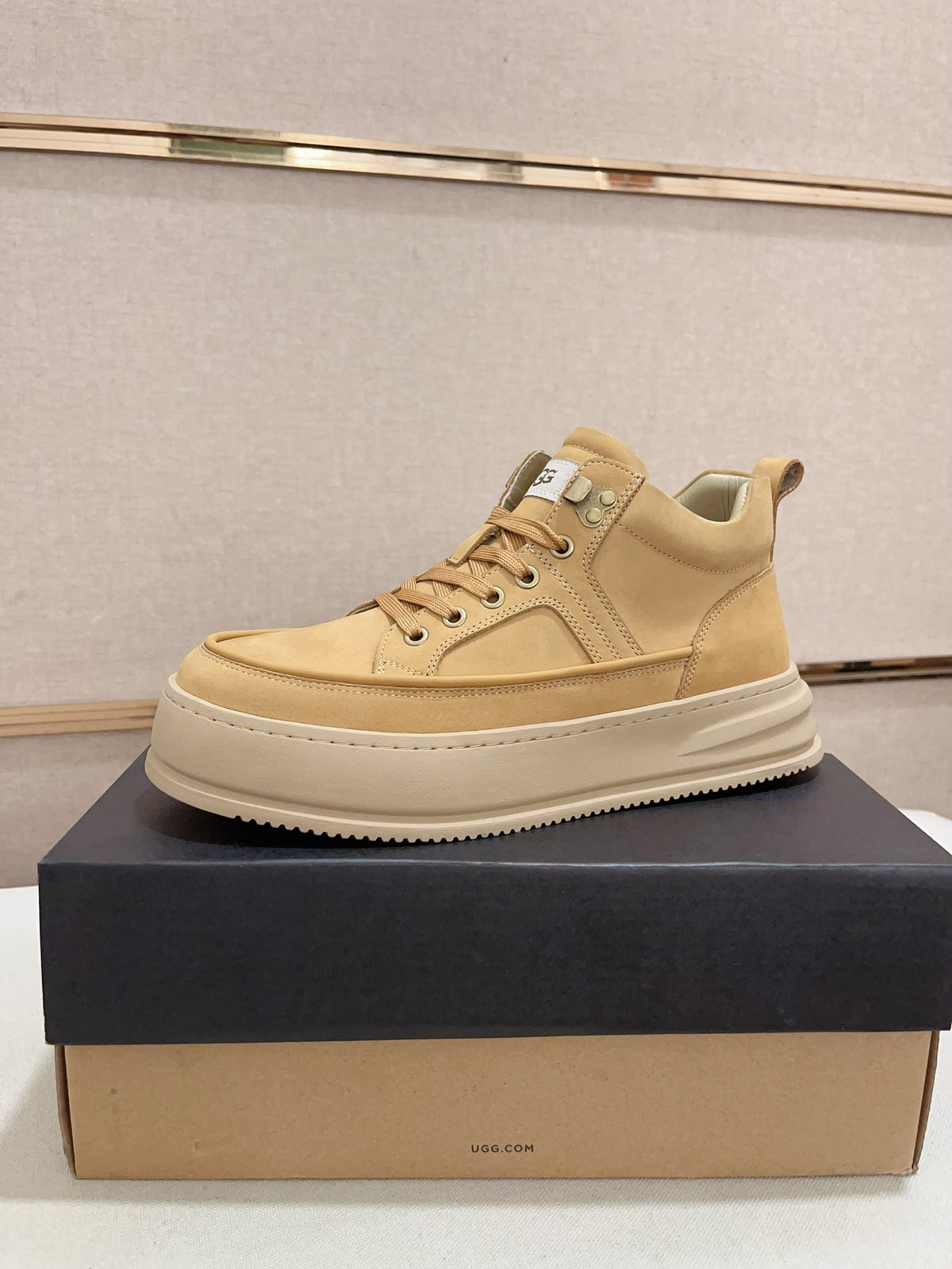 UGG High-Top Platform Sneaker Boot – Wheat
