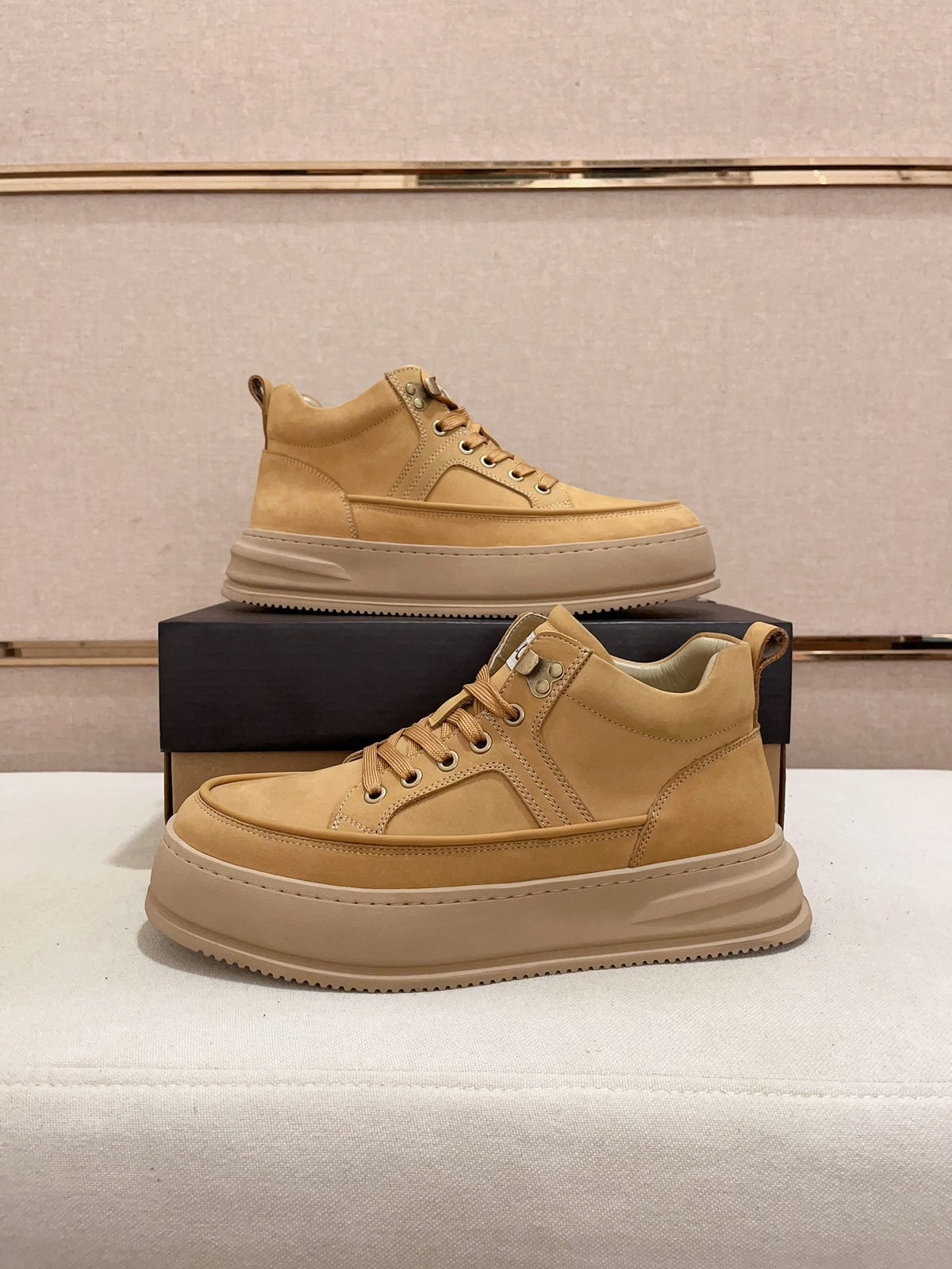 UGG High-Top Platform Sneaker Boot – Wheat