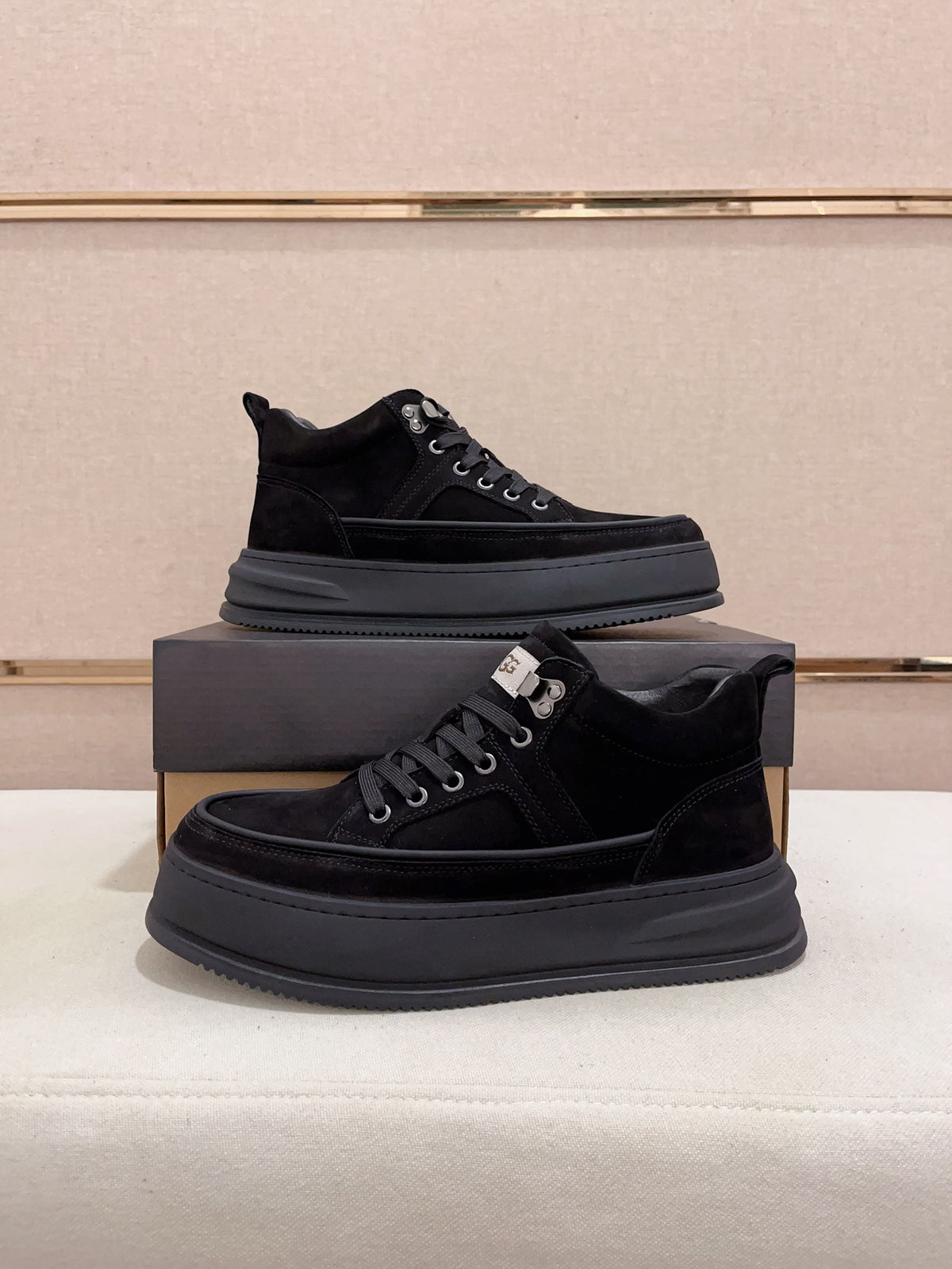 UGG High-Top Platform Sneaker Boot – All Black