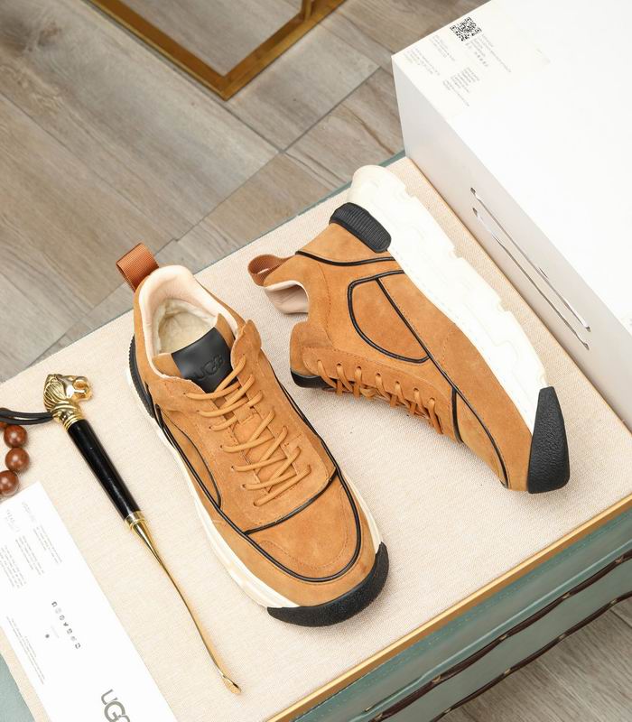 UGG High-Top Platform Sneaker – Tan & Black
