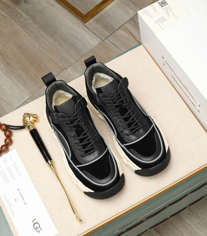 UGG High-Top Platform Sneaker – Black & Silver
