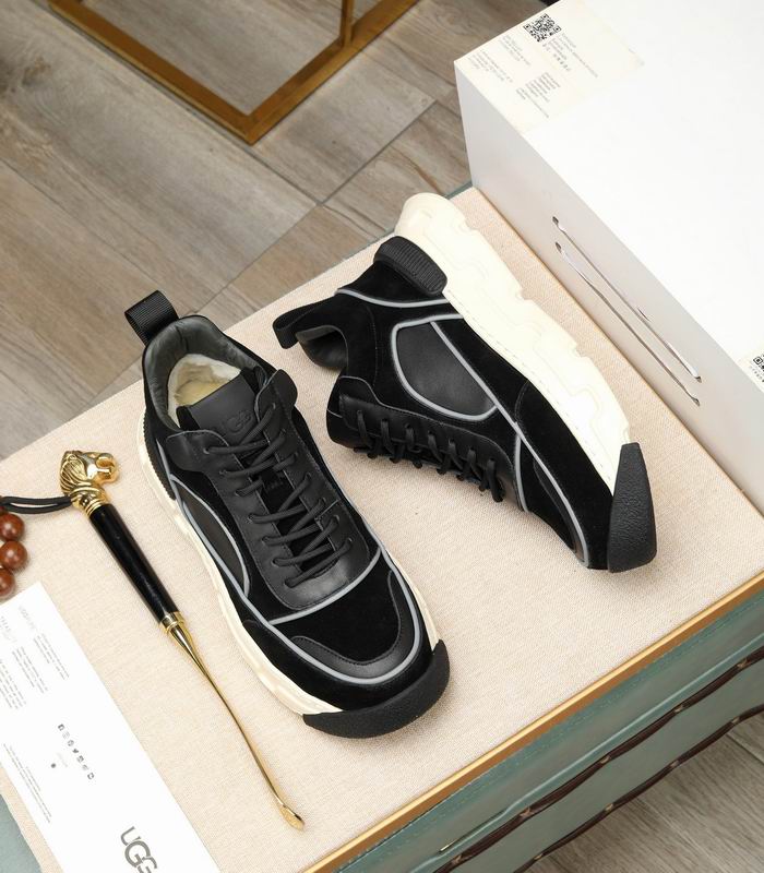 UGG High-Top Platform Sneaker – Black & Silver