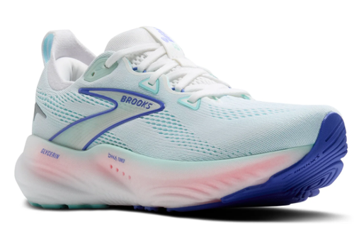 Brooks Glycerin 22 Women's Running Shoe — White / Limpet Shell / Amparo Blue