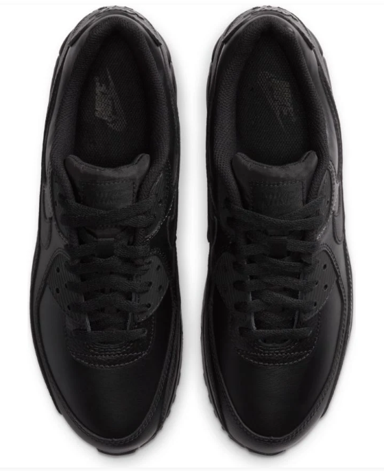 Men's Nike Air Max 90 LTR Leather Triple Black
